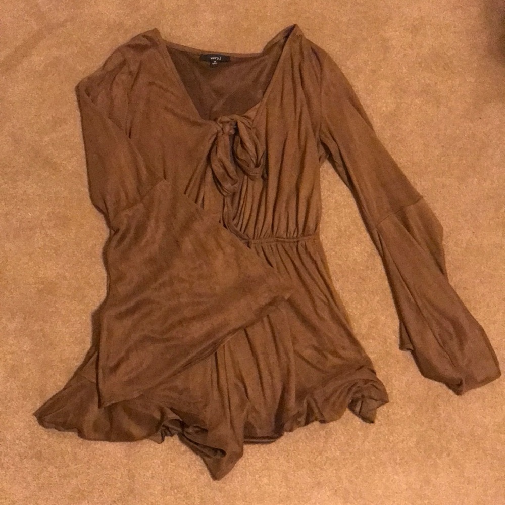 Suede ROMPER